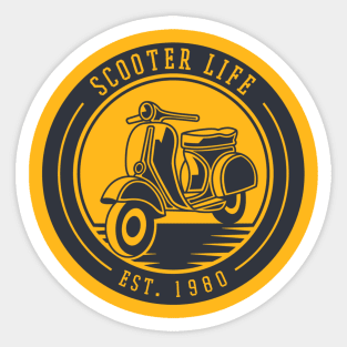 scooter life Sticker